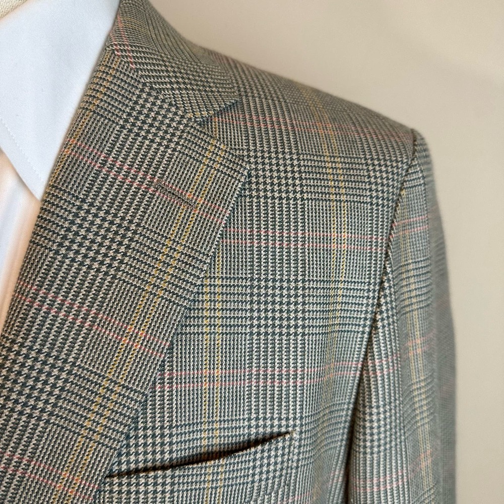 J.Crew Glen Plaid Cream Moon Ludlow Blazer NWOT 44R - Picture 4 of 12